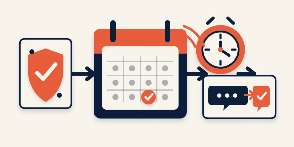 Editorial illustration for Appointment reminder workflow: consent, timing and replies