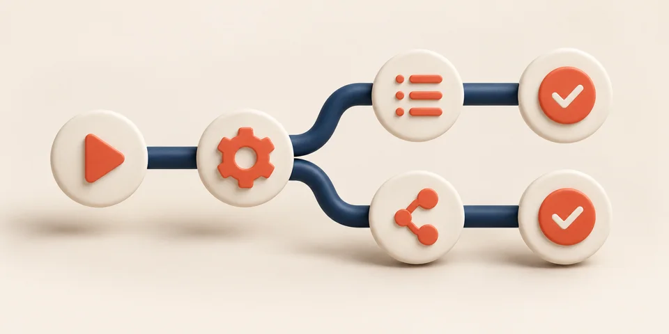 Editorial illustration for Webhooks explained for business automations